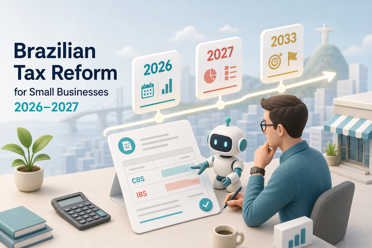 Reforma tributária para PMEs: o que muda em 2026, 2027 e o que automatizar