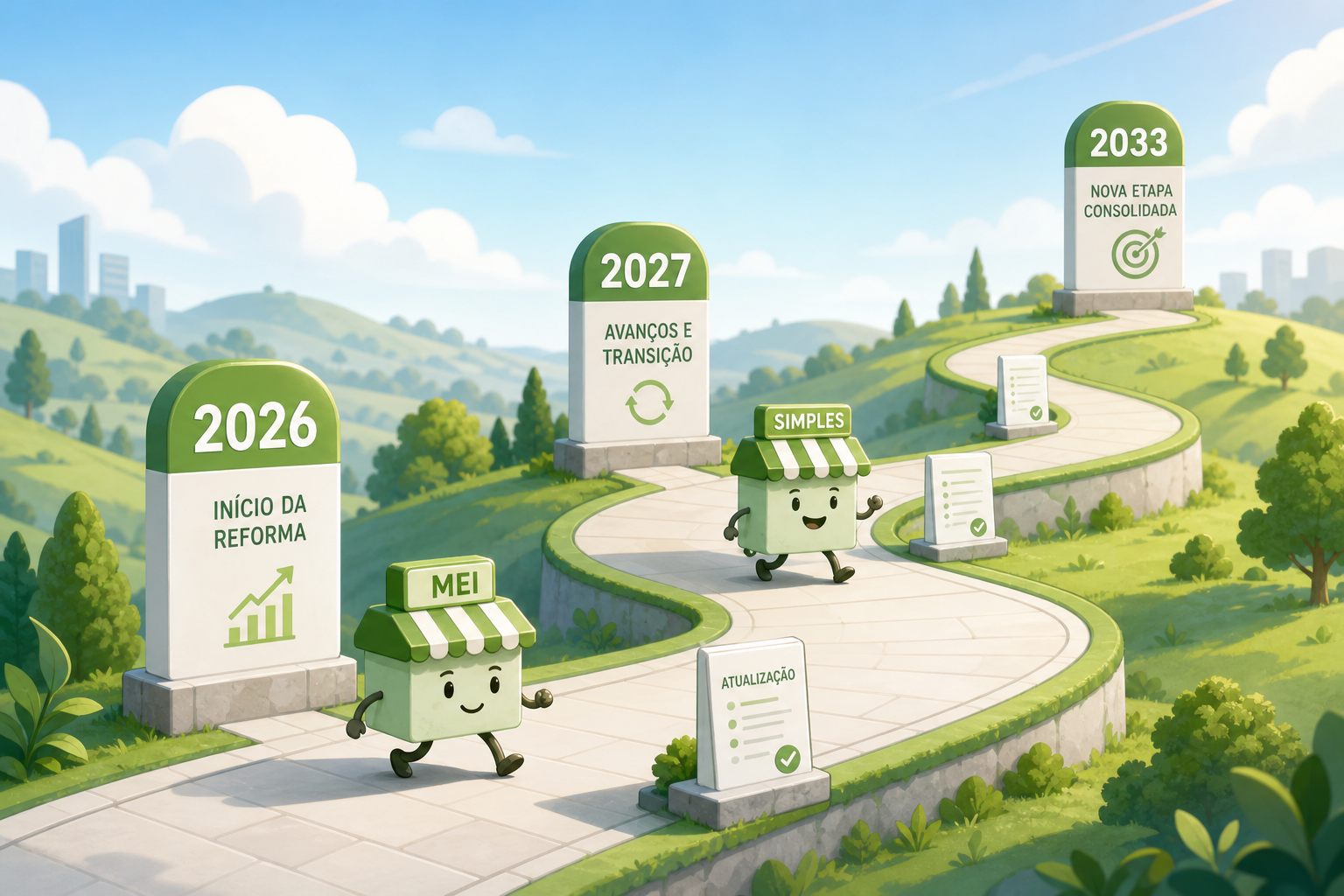 Simples Nacional na reforma: linha do tempo 2026–2033